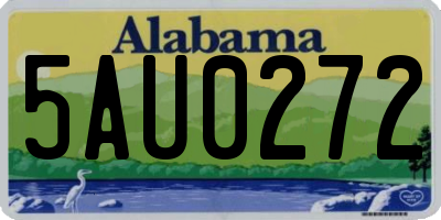 AL license plate 5AU0272