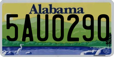 AL license plate 5AU0290