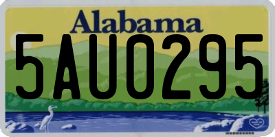 AL license plate 5AU0295