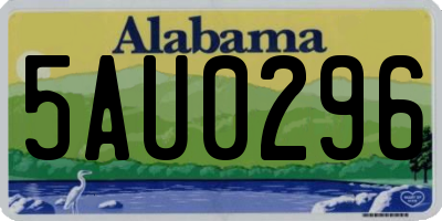 AL license plate 5AU0296