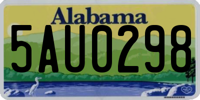 AL license plate 5AU0298
