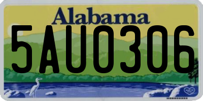 AL license plate 5AU0306