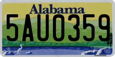AL license plate 5AU0359