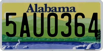 AL license plate 5AU0364