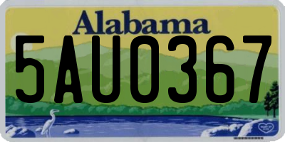 AL license plate 5AU0367