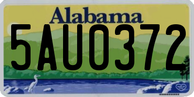 AL license plate 5AU0372