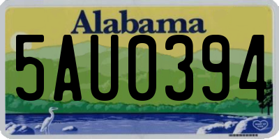 AL license plate 5AU0394