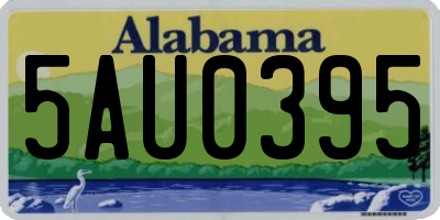AL license plate 5AU0395