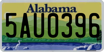 AL license plate 5AU0396