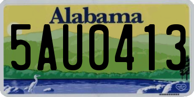 AL license plate 5AU0413