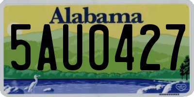 AL license plate 5AU0427