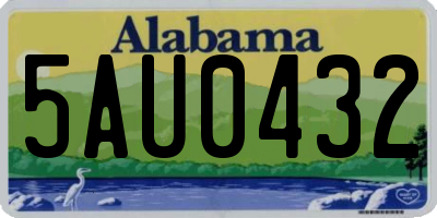 AL license plate 5AU0432