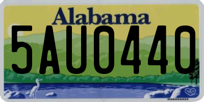 AL license plate 5AU0440