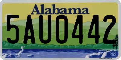 AL license plate 5AU0442