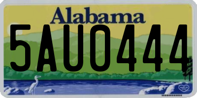AL license plate 5AU0444