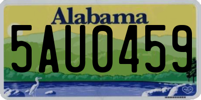 AL license plate 5AU0459