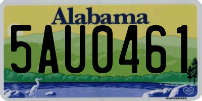 AL license plate 5AU0461