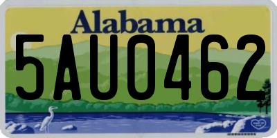 AL license plate 5AU0462