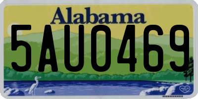 AL license plate 5AU0469