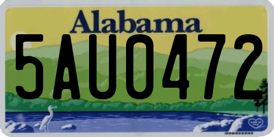 AL license plate 5AU0472