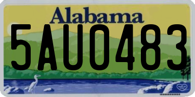 AL license plate 5AU0483