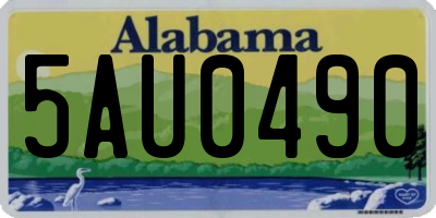AL license plate 5AU0490