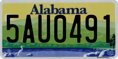 AL license plate 5AU0491