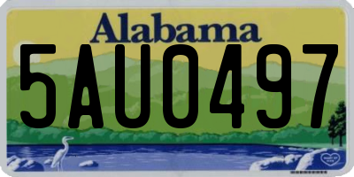 AL license plate 5AU0497