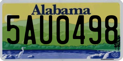 AL license plate 5AU0498