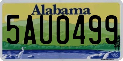 AL license plate 5AU0499