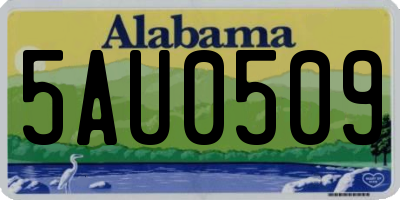AL license plate 5AU0509