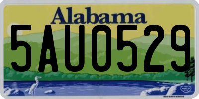 AL license plate 5AU0529