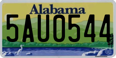 AL license plate 5AU0544