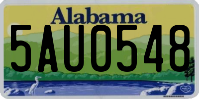 AL license plate 5AU0548