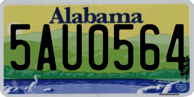 AL license plate 5AU0564