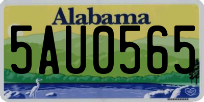 AL license plate 5AU0565