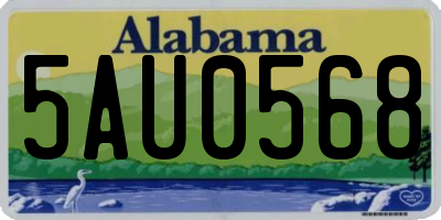 AL license plate 5AU0568