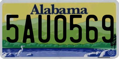 AL license plate 5AU0569