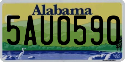 AL license plate 5AU0590