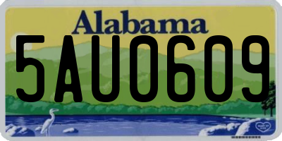 AL license plate 5AU0609