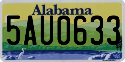 AL license plate 5AU0633