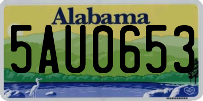 AL license plate 5AU0653