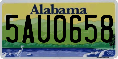 AL license plate 5AU0658