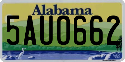 AL license plate 5AU0662