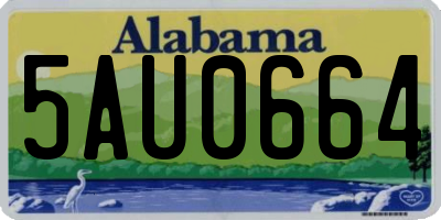 AL license plate 5AU0664