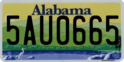 AL license plate 5AU0665