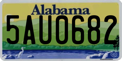 AL license plate 5AU0682