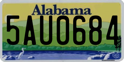 AL license plate 5AU0684