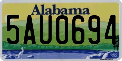 AL license plate 5AU0694
