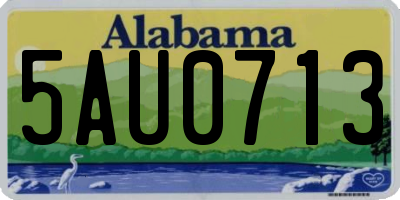 AL license plate 5AU0713